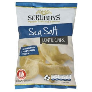 Scrubbys, חטיף על בסיס עדשים עם מלח ים, 100 גרם