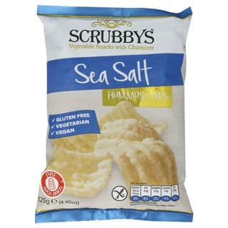 Scrubbys, חטיף צ'יפס על בסיס חומוס עם מלח ים, 125 גרם