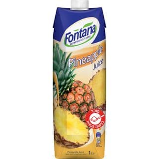 מיץ אננס 100% פונטנה 1 ל ליטר