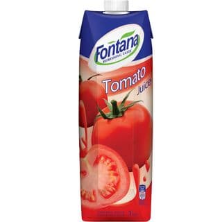 מיץ עגבניות בתוספת מלח 100% פונטנה 1 ל