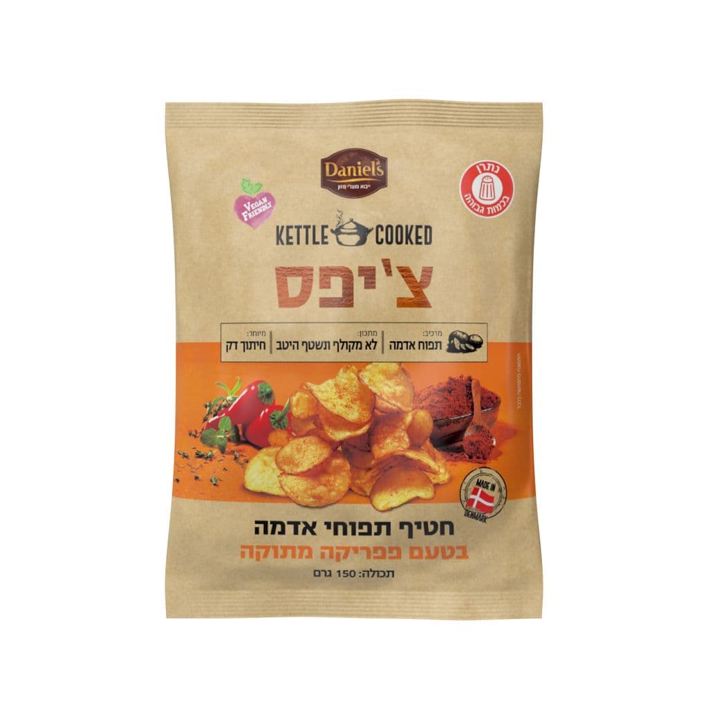 צ'יפס בטעם פפריקה 150 גרם
