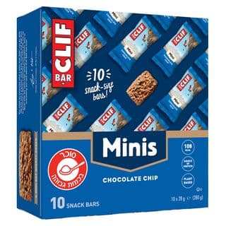 CLIF מאגדת מיני חטיף שוקולד ציפס 10 יחיד