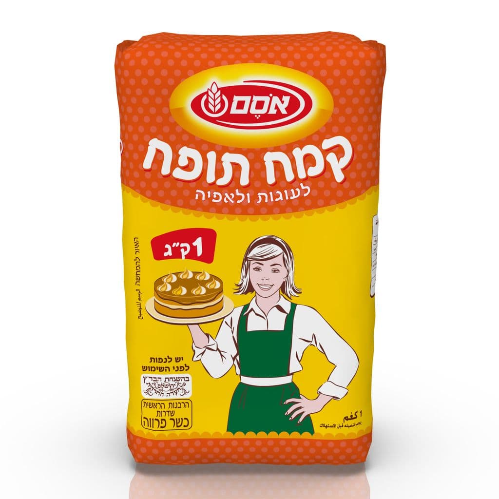 אסם קמח עוגה תופח מאליו 10*1קג