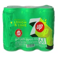 סבן אפ פחיות 330*6 מ"ל