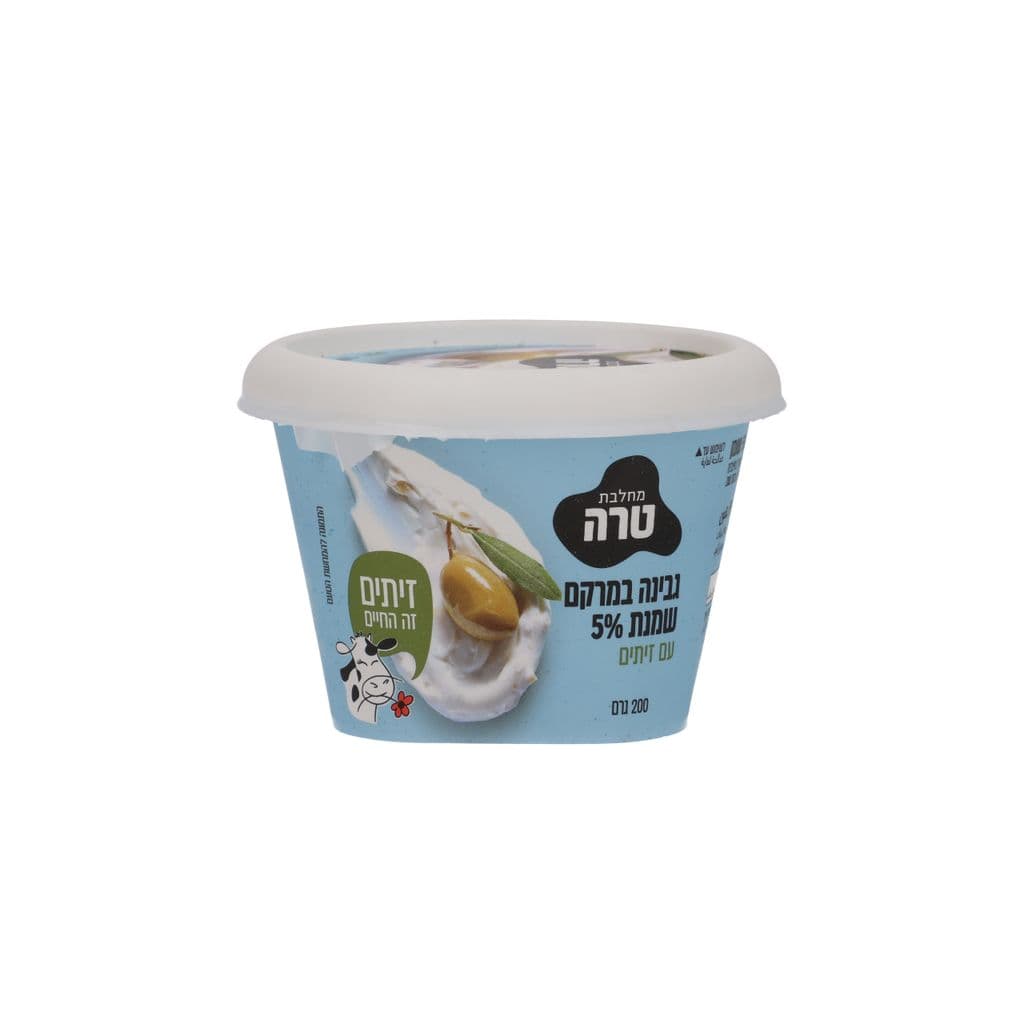 גבינת קרם שמנת 5% זיתים טרה 200ג'