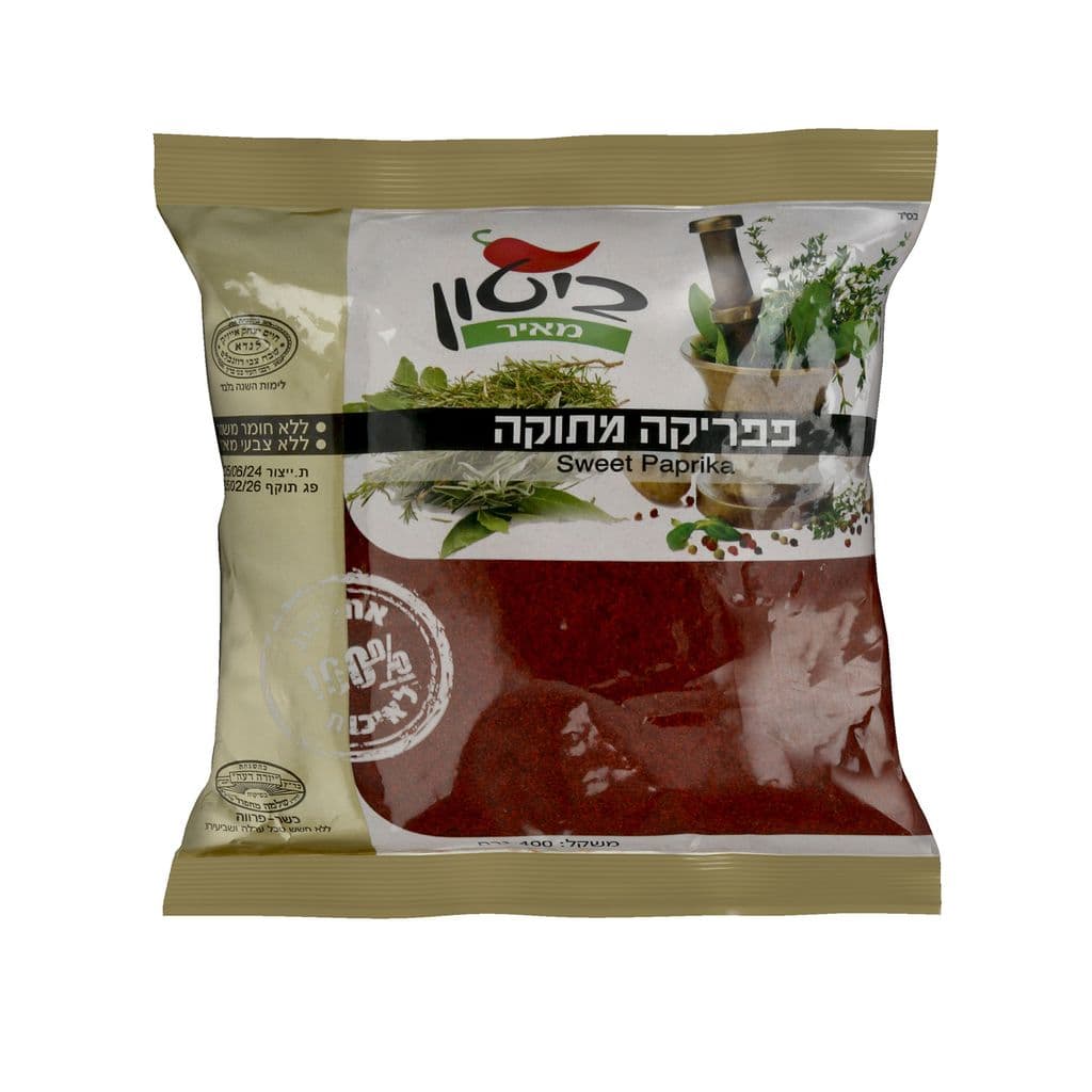 ביטון יוחאי פפריקה מתוקה בשמן 400 גרם