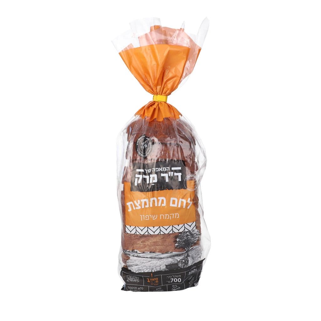 לחם מחמצת מקמח שיפון 100% קמחים מלאים 700 גרם