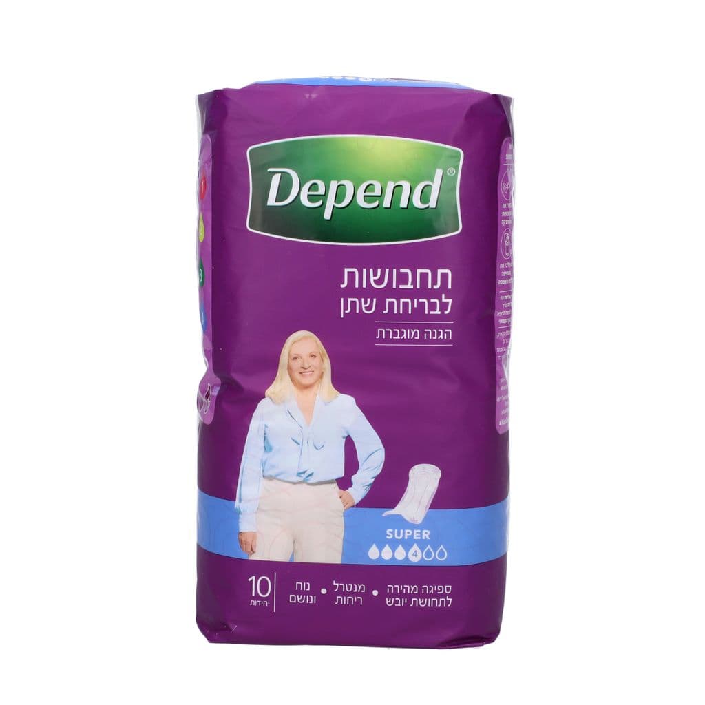 דיפנד תחבושות לבריחת שתן סופר