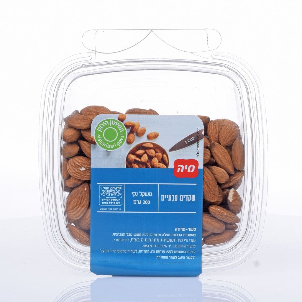 שקדים טבעי 200 גר' מיה