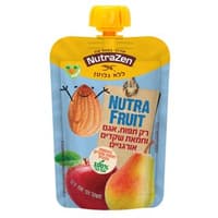 מחית תפוח, אגס וחמאת שקדים אורגניים