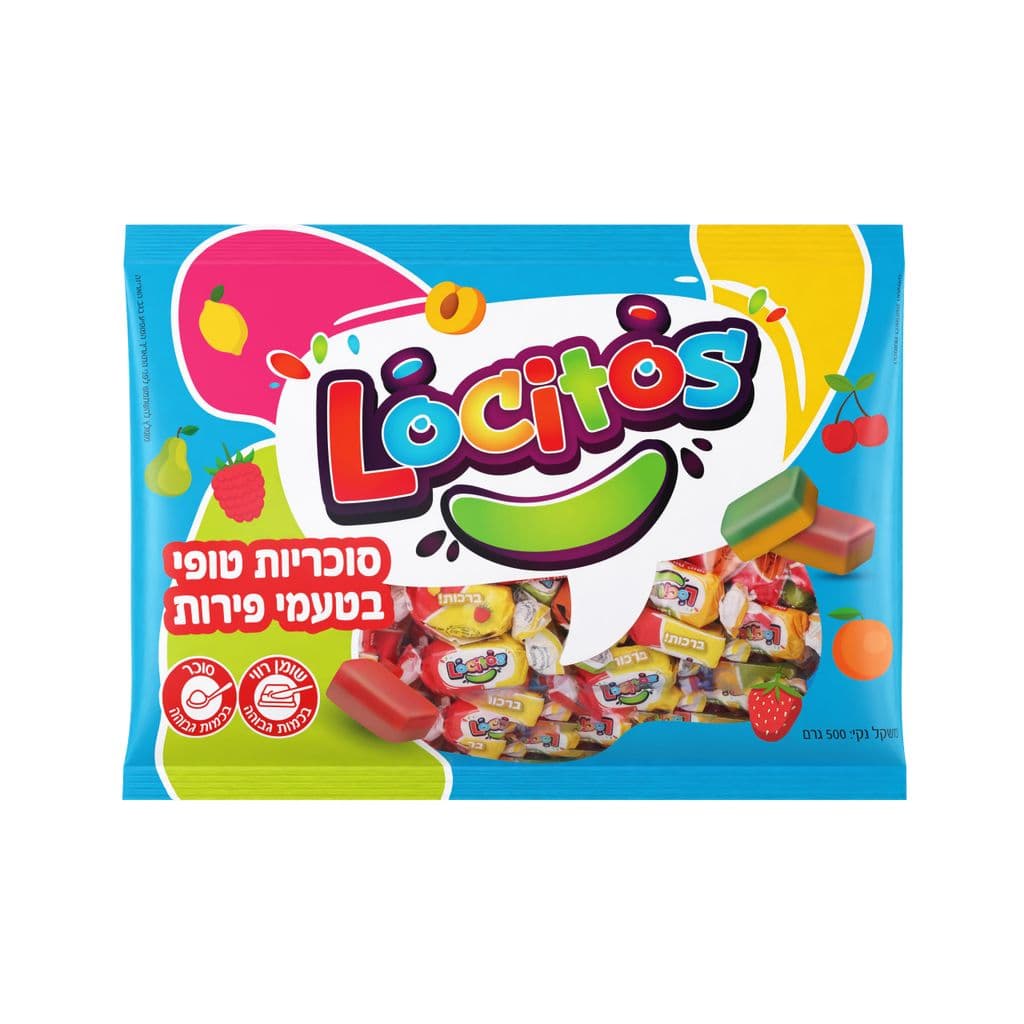 לוקיטוס סוכריות טופי פירות 500 גר