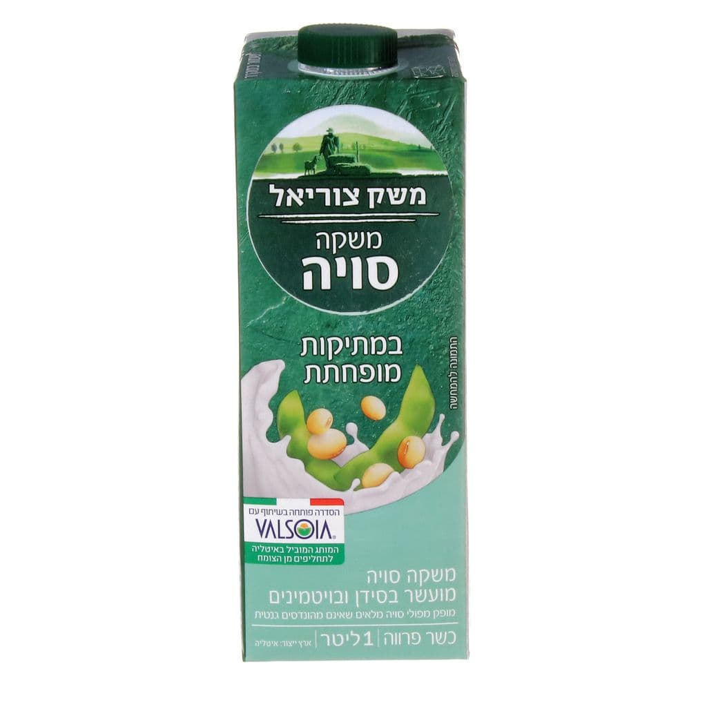 משקה סויה במתיקות מופחתת n