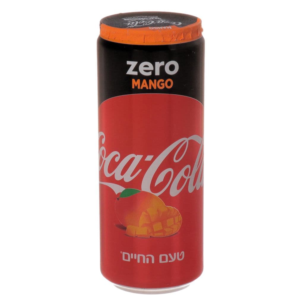 קוקה-קולה zero מנגו פחית