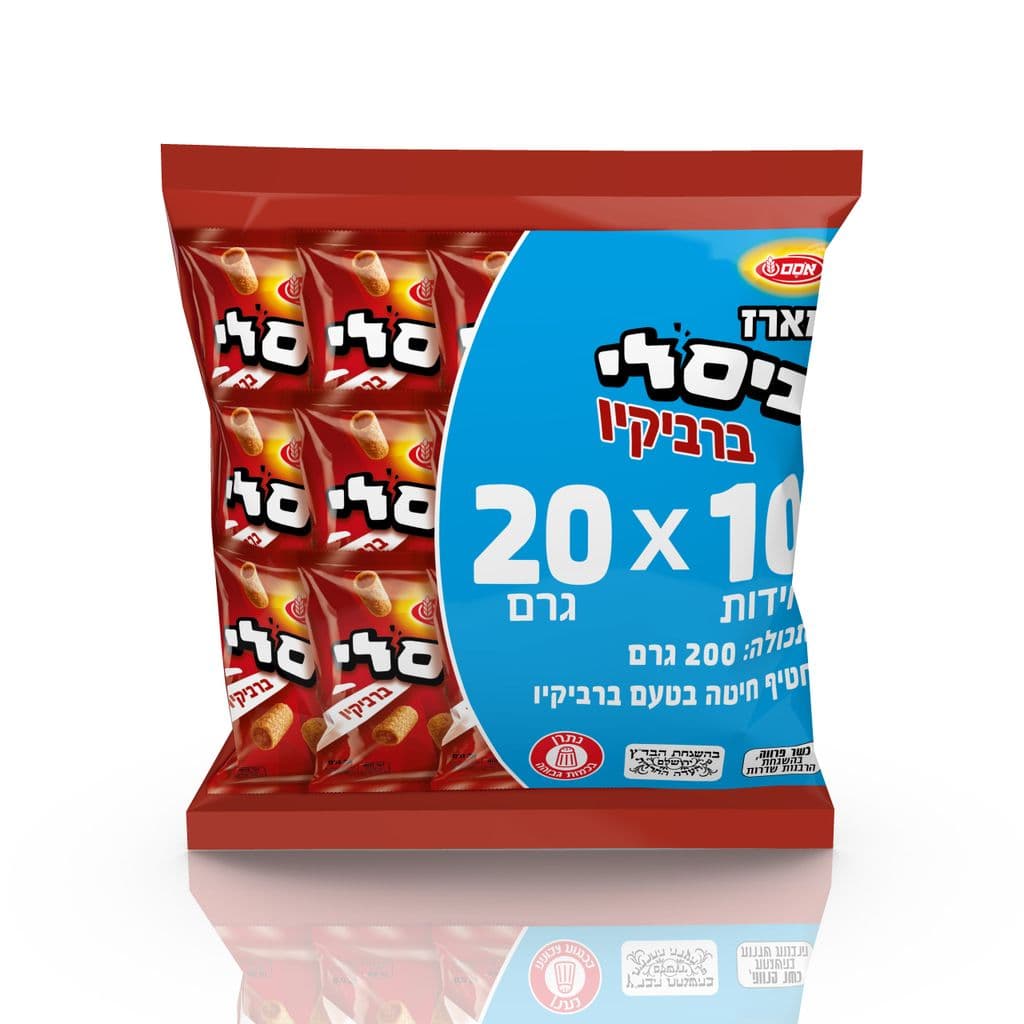 ביסלי ברביקיו מארז אחיד10 10*20גרם