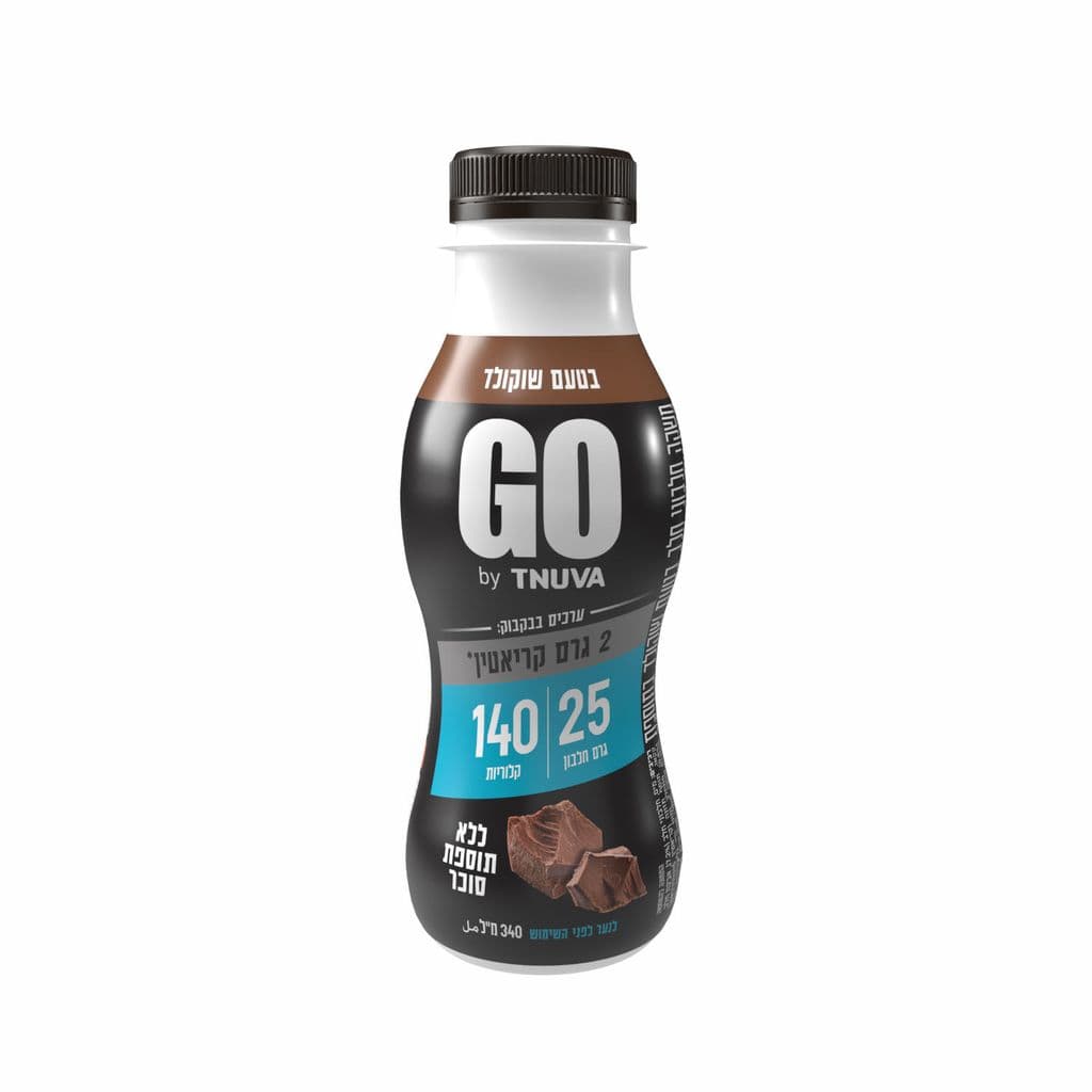 משקה GO בטעם שוקולד 25 גרם חלבון ללא תוספת סוכר