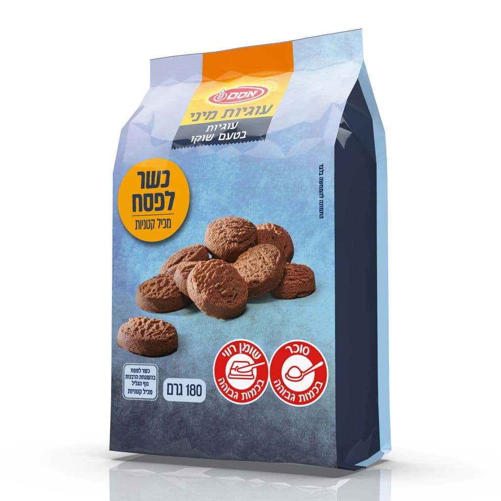 אסם כלפ עוגיות בטעם שוקו 9*180גר
