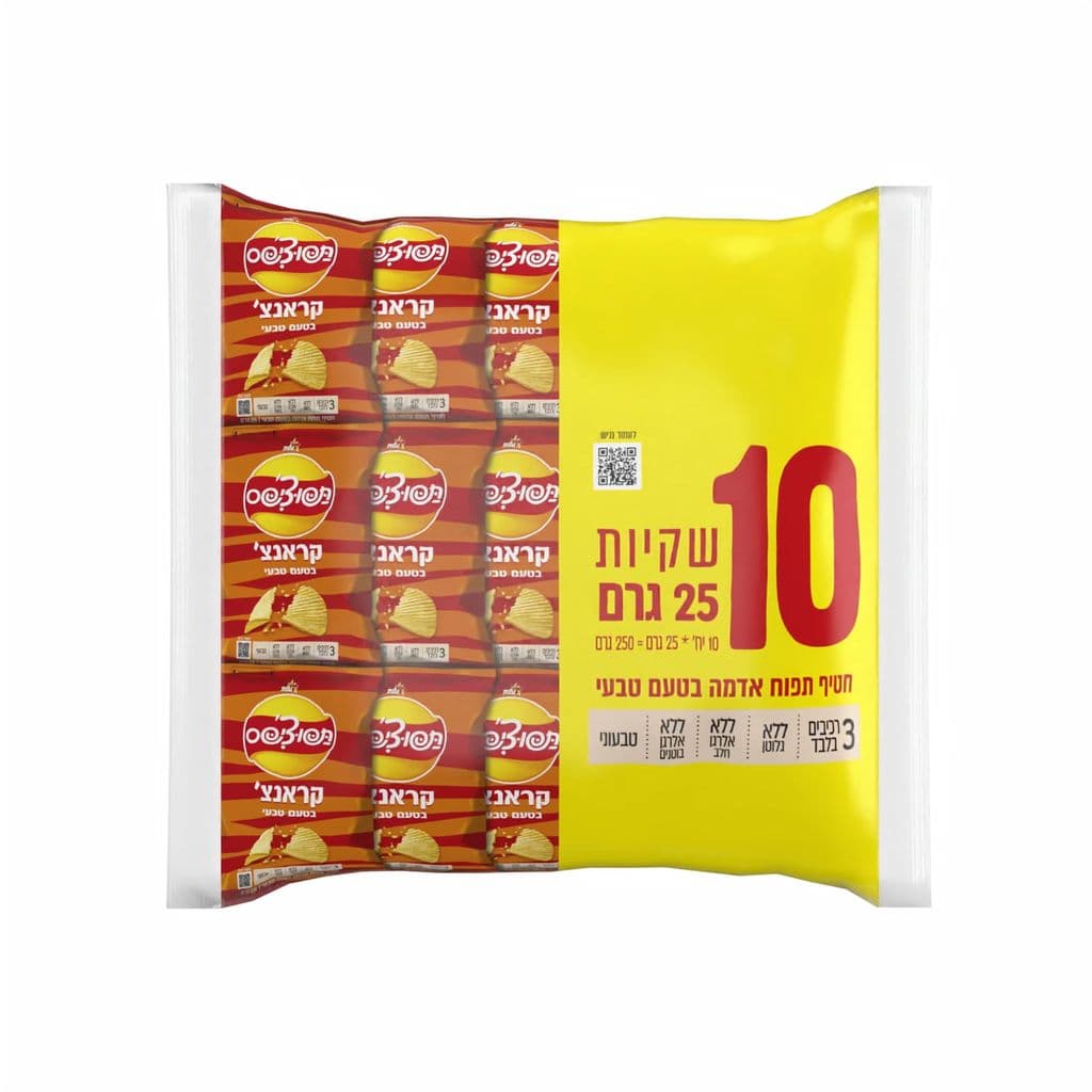 תפוציפס מארז 10*25 גרם