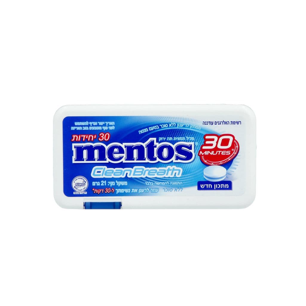 מנטוס בטעם מנטה 21 גרם