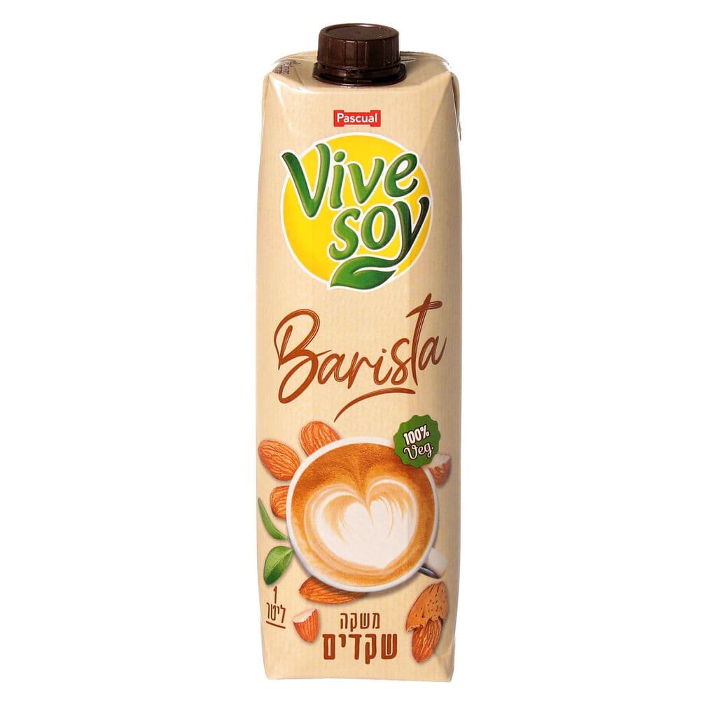 ויוה סוי שקדים בריסטה קרטונית ליטר