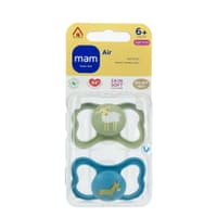 מאם מוצצים סיליקון 6+ אייר כחול