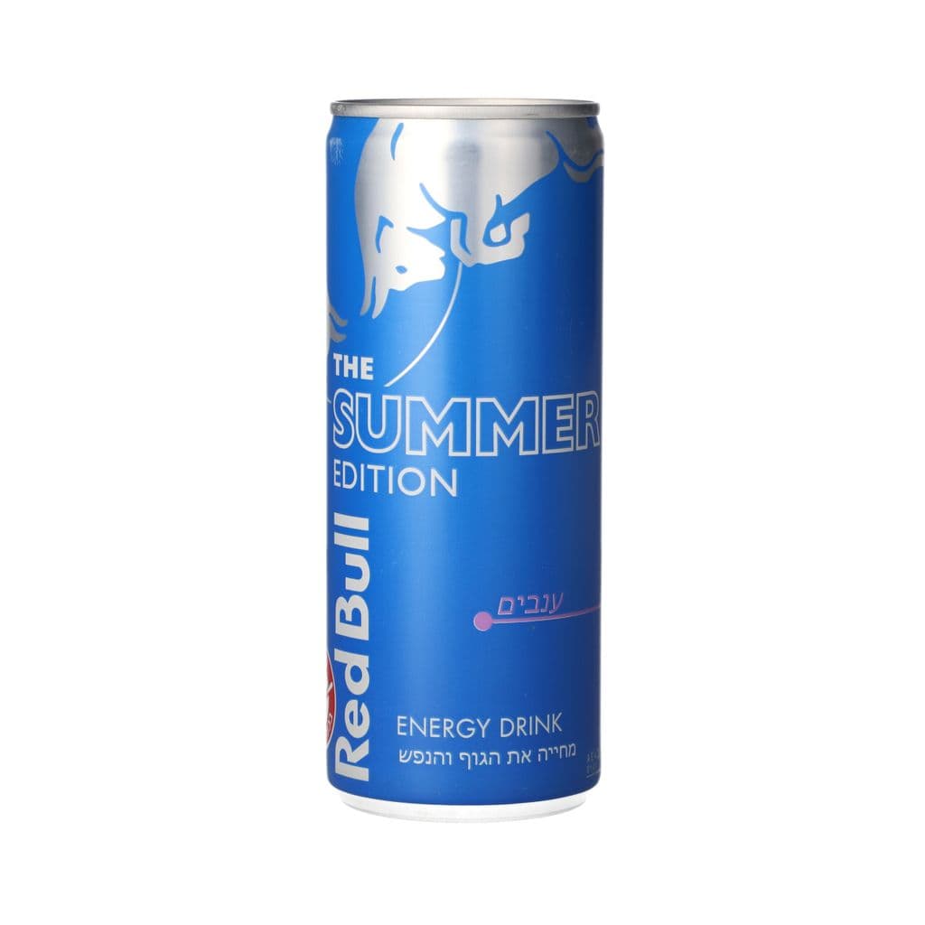 Red Bull משקה אנרגיה בטעם פירות יער ענבים 250 מל'
